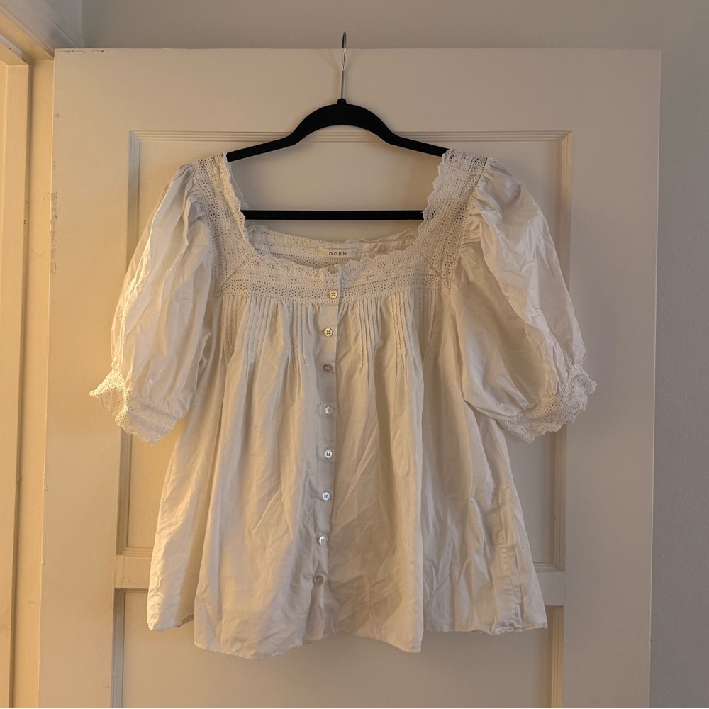 DÔEN White Cotton Trieste Top